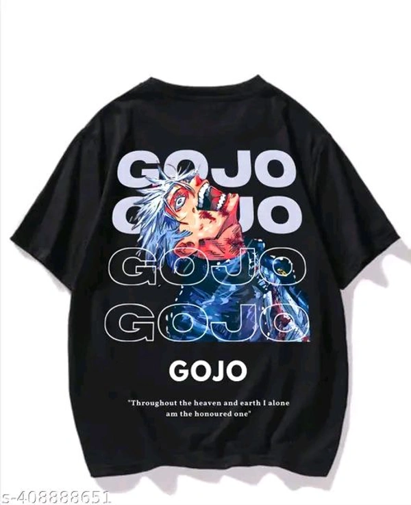 ZENTOR "Zentor" GOJO Anime Printed Oversized T Shirt For Men - XXL