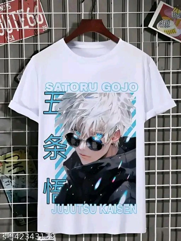 ZENTOR Saturo Gojo Printed High Quantity T Shirt  - 15-16 Years