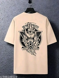 ZENTOR Men's Oversized Tshirt, Baggy tshirt for men, Printed Oversized Tshirt, Men's dropshoulder tshirt . - S