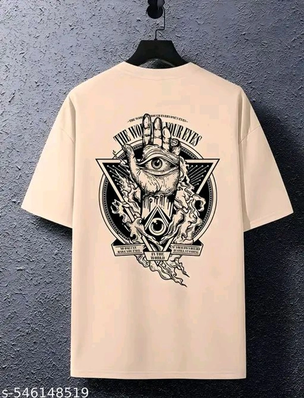 ZENTOR Men's Oversized Tshirt, Baggy tshirt for men, Printed Oversized Tshirt, Men's dropshoulder tshirt . - S