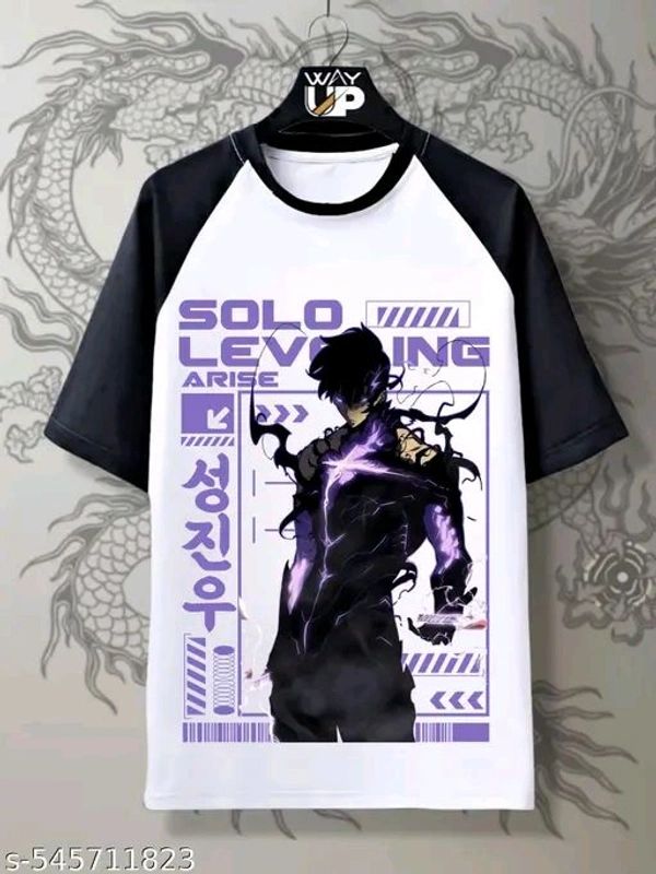 ZENTOR  Solo Leveling Anime Printed T Shirt - S