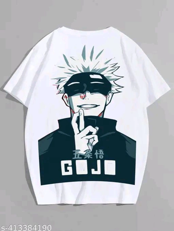 ZENTOR  Gojo Anime Printed Oversized Tshirt - M