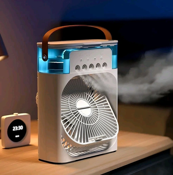 Portable-Air-Conditioner-Small-Ac-Quaite-Personal-Air-cooler-Usb-Power-Mini-Desktop-Cooling-Misting-fan-1/2/3-Timer-With-speed-360-Adjustable-For-Office-Room-Desk-And-Car-(Multi-color)
 - Black