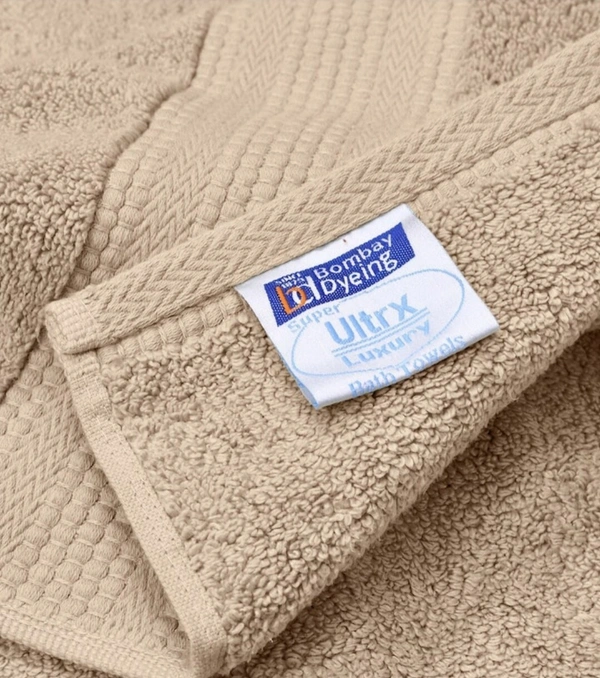 Bombay Dyeing Cotton Hand Towel Super Ultrx 650 Gsm 2 Pc Napkins Set - Beidge