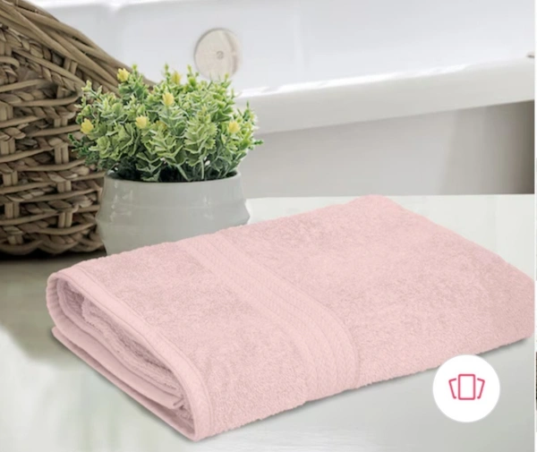 Bombay Dyeing Tulip Cotton Towel peach Colour 75 Cm X 150 Cm Large Towel  - 75 Cm X 150 Cm