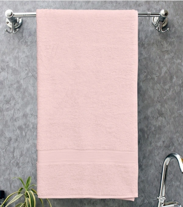 Bombay Dyeing Tulip Cotton Towel peach Colour 75 Cm X 150 Cm Large Towel  - 75 Cm X 150 Cm