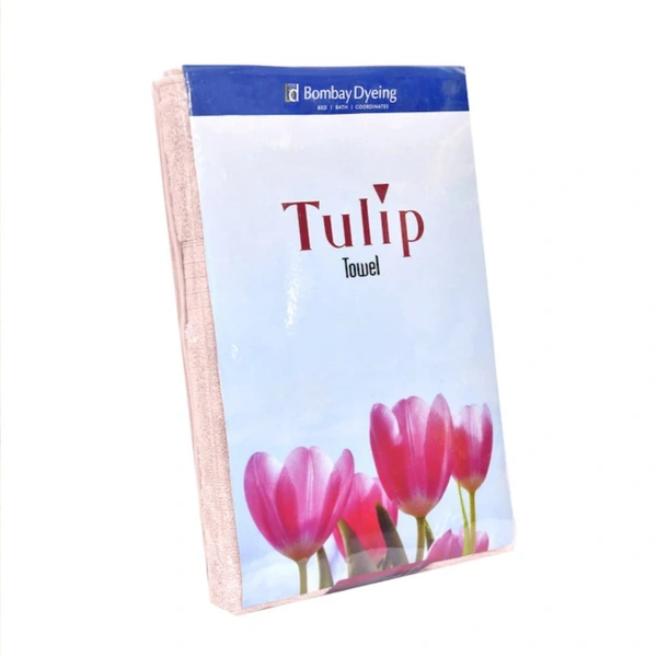 Bombay Dyeing Tulip Cotton Towel peach Colour 75 Cm X 150 Cm Large Towel  - 75 Cm X 150 Cm