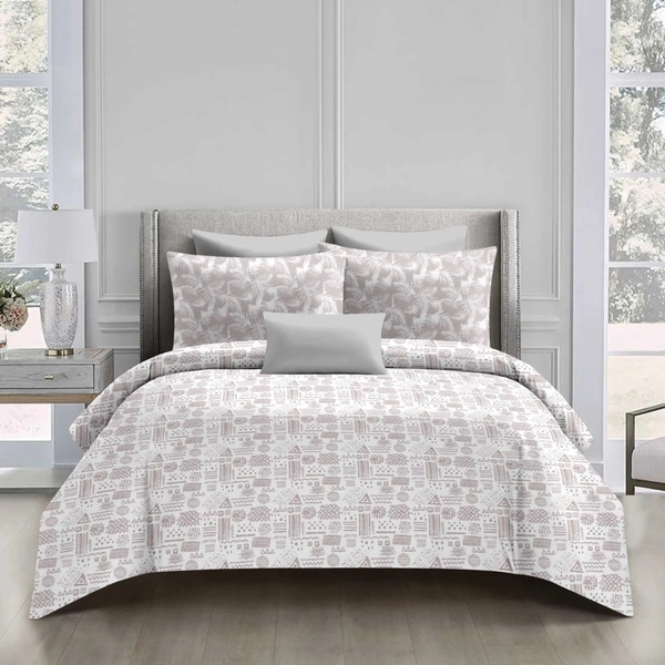 King Size Bed Sheet 108 Inch X 108 Inch With 2 Pillow Cover  - 2.74 M X 2.74 M