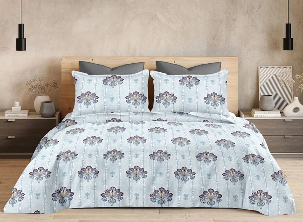 Pure Cotton King Size Bed Sheet Double Bedsheet 108 Inch X 108 Inch  - 2.74 M X 2.74 M