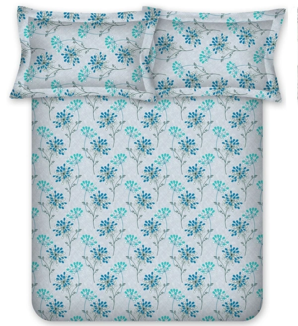 Bombay Dyeing Single Bed Cotton Bedsheets - 1.50 M X 2.24 M, Design A
