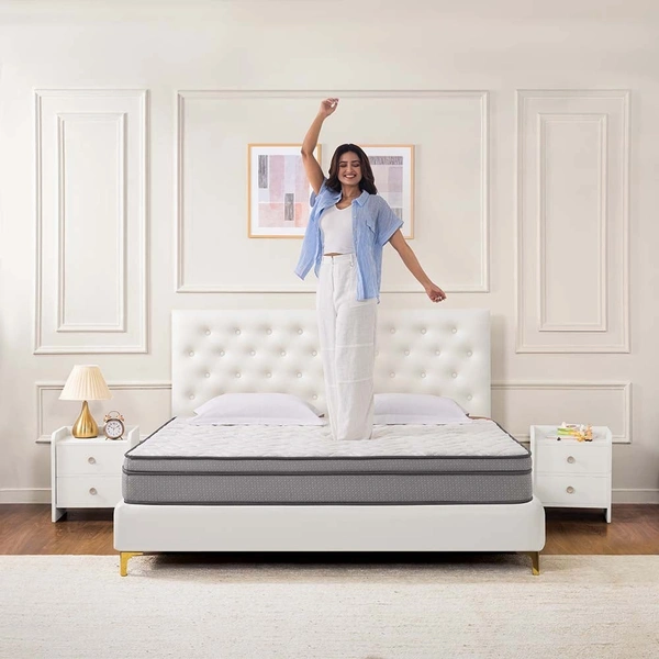 Kurlon SpringRest Pocket Popular Mattress 7 Inch / 8 Inch Pocket Spring Mattress With Memory Foam - 75 X 36, 8 Inch Thickness