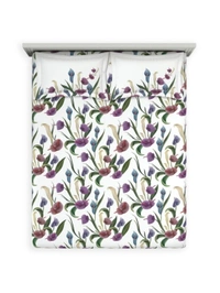 Ddecor Bedsheet King Size Bedsheet Digital Print Ethenic Bedsheet 2.74 Meter X 2.74 Meter With 2 Pillow Cover  - 2.74 M X 2.74 M