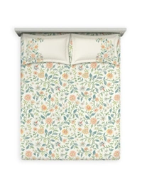 Ddecor Bedsheet King Size Bedsheet Digital Print Ethenic Bedsheet 2.74 Meter X 2.74 Meter With 2 Pillow Cover  - 2.74 M X 2.74 M