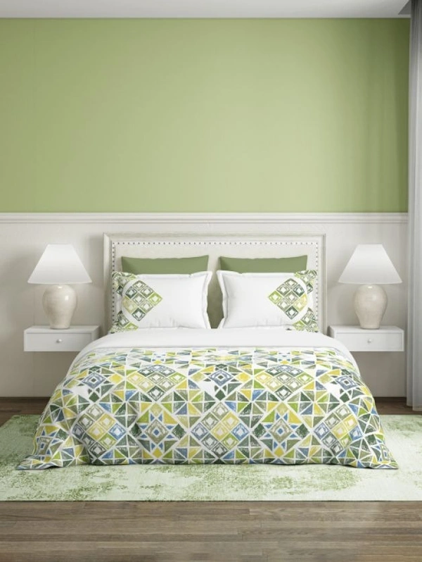 Ddecor Bedsheet King Size Bedsheet Digital Print Floral Bedsheet 9 Feet X 9 Feet With 2 Pillow Cover  - 2.74 M X 2.74 M
