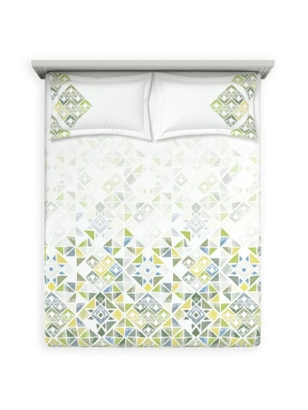 Ddecor Bedsheet King Size Bedsheet Digital Print Floral Bedsheet 9 Feet X 9 Feet With 2 Pillow Cover  - 2.74 M X 2.74 M