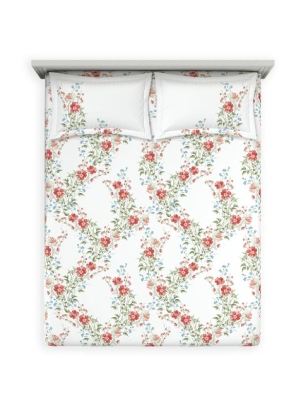 Ddecor Bedsheet King Size Bedsheet Digital Print Abstract Bedsheet 108 X 108 Inch With 2 Pillow Cover  - 2.74 M X 2.74 M