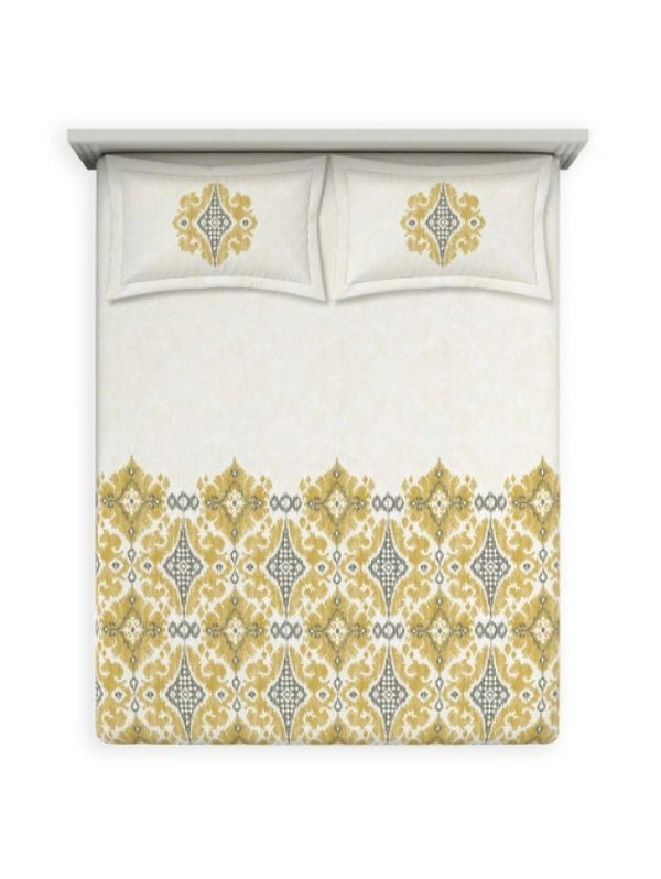 Ddecor Bedsheet King Size Bedsheet Digital Print Floral Bedsheet 108 X 108 Inch With 2 Pillow Cover  - 2.74 M X 2.74 M