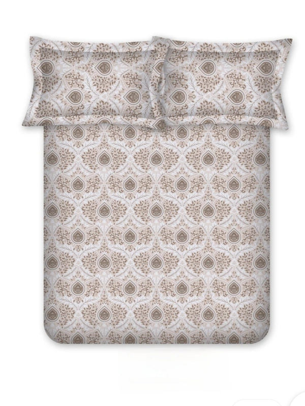 Bombay Dyeing King Size Bedsheet Cotton Bed Sheet 9 Feet X 9 Feet With 2 Pillow Covers - 2.74 M X 2.74 M