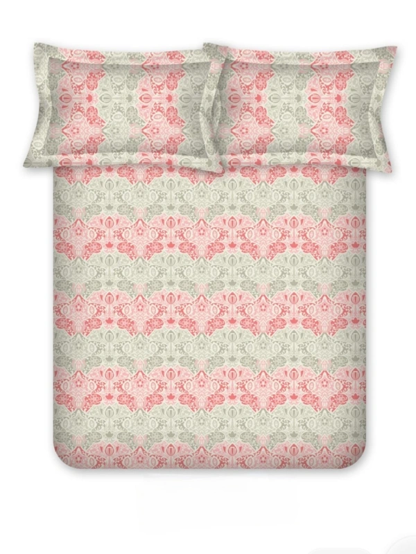 Bombay Dyeing King Size Bedsheet Cotton Bed Sheet 9 Feet X 9 Feet With 2 Pillow Covers - 2.74 M X 2.74 M