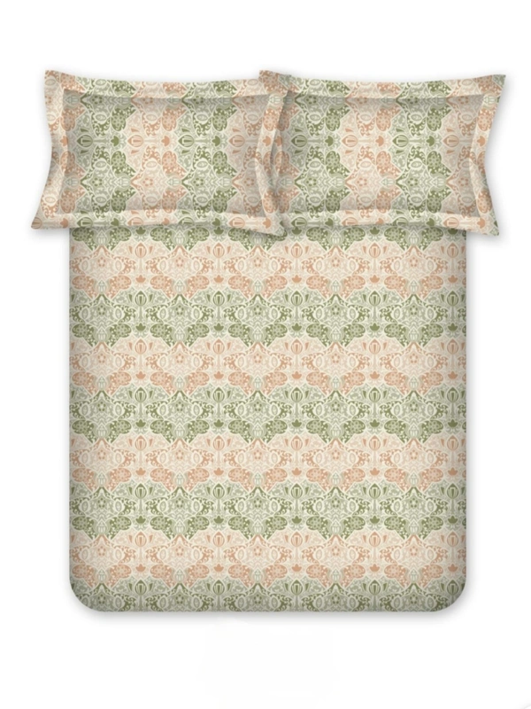 Bombay Dyeing King Size Bedsheet Cotton Bed Sheet 9 Feet X 9 Feet With 2 Pillow Covers - 2.74 M X 2.74 M