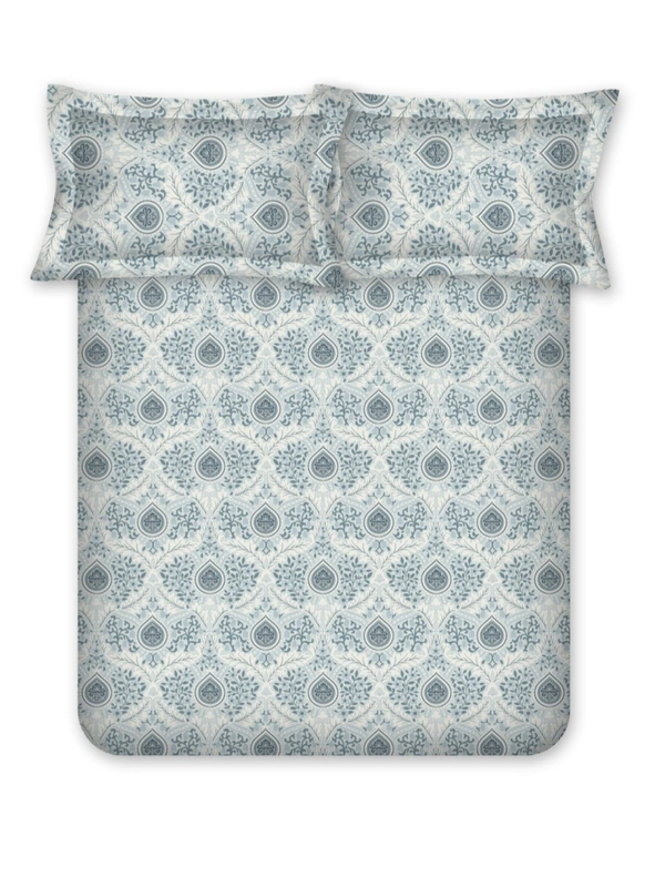 Bombay Dyeing King Size Bedsheet Cotton Bed Sheet 9 Feet X 9 Feet With 2 Pillow Covers - 2.74 M X 2.74 M