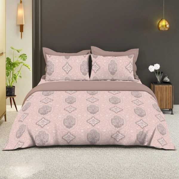 Bombay Dyeing King Size Bedsheet Cotton Bed Sheet 108 X 108 Inch With 2 Pillow Covers