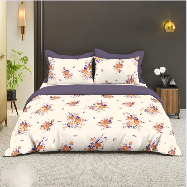 Bombay Dyeing King Size Bedsheet Cotton Bed Sheet 108 X 108 Inch With 2 Pillow Covers