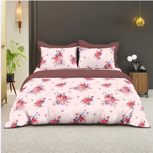 Bombay Dyeing King Size Bedsheet Cotton Bed Sheet 108 X 108 Inch With 2 Pillow Covers