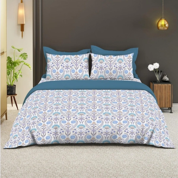 Bombay Dyeing King Size Bedsheet Cotton Bed Sheet 108 X 108 Inch With 2 Pillow Covers