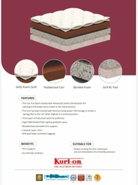 Kurlon Mattress Kurlobond 6 Inch Mattress Best Coir Mattress - 78 X 72, 6 Inch Thickness