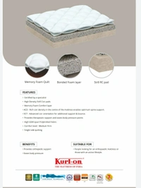 Kurlon Spinekare 5 Inch Mattress Memory Foam Coir Mattresses - 72 X 48, 5 Inch Thickness