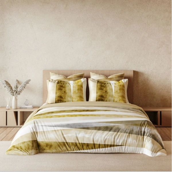 Ddecor Bedsheet King Size Double bed Sheet With 4 Pillow Covers - 2.74 M X 2.74 M