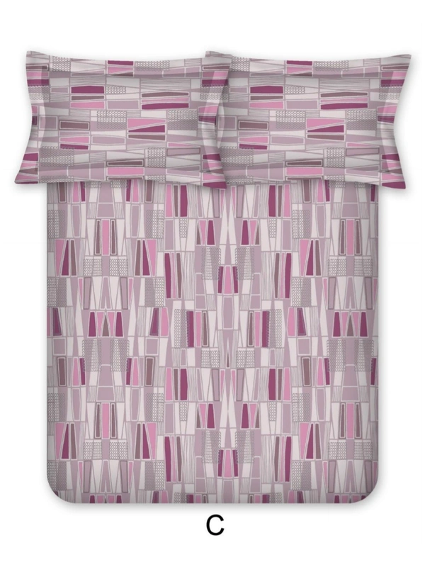 Bombay Dyeing King Size Double bed Cotton Bedsheets 9 Feet x 9 Feet - 2.74 M X 2.74 M, Design C