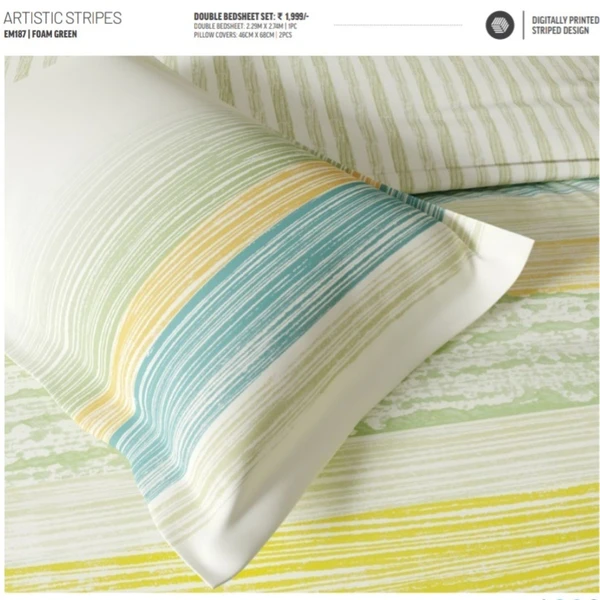 Ddecor Double Bed Cotton Bedsheets - 2.24 M X 2.74 M