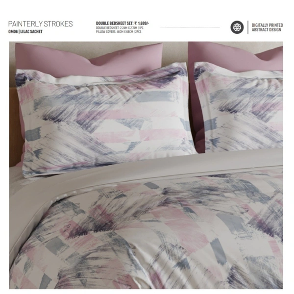 Ddecor Double Bed cotton Bed sheets - 2.24 M X 2.74 M