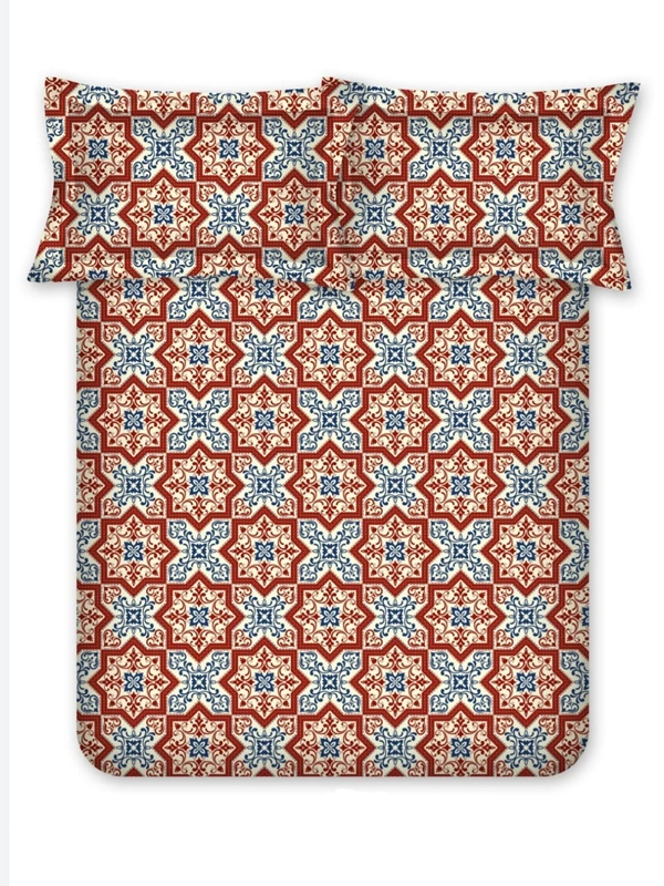 Bombay Dyeing Double bed Cotton Bedsheets - 2.24 M X 2.54 M