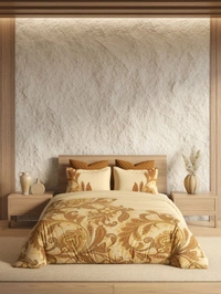 Ddecor Bedsheet King Size Double bed Sheet With 4 Pillow Covers - 2.74 M X 2.74 M