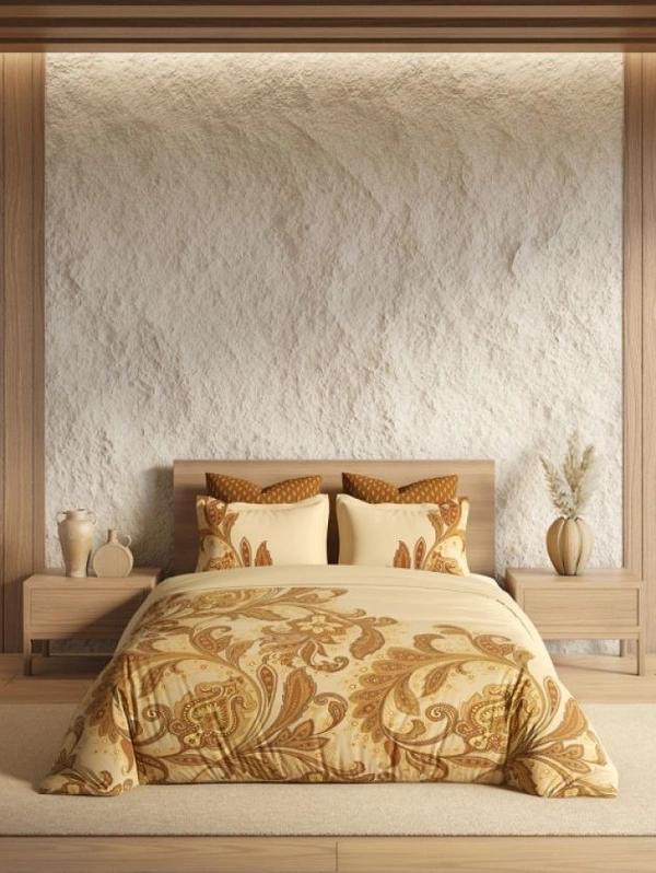 Ddecor Bedsheet King Size Double bed Sheet With 4 Pillow Covers - 2.74 M X 2.74 M