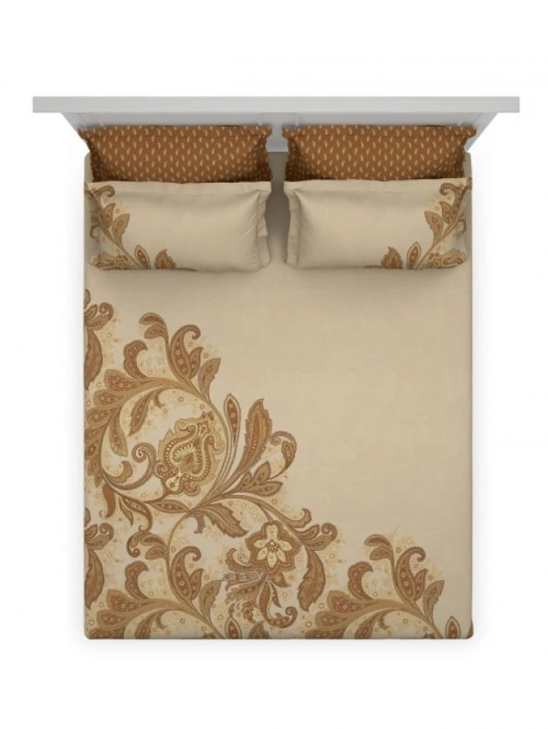 Ddecor Bedsheet King Size Double bed Sheet With 4 Pillow Covers - 2.74 M X 2.74 M