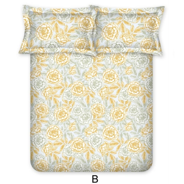 Bombay Dyeing King size Cotton Bedsheets - 2.74 M X 2.74 M, Design B