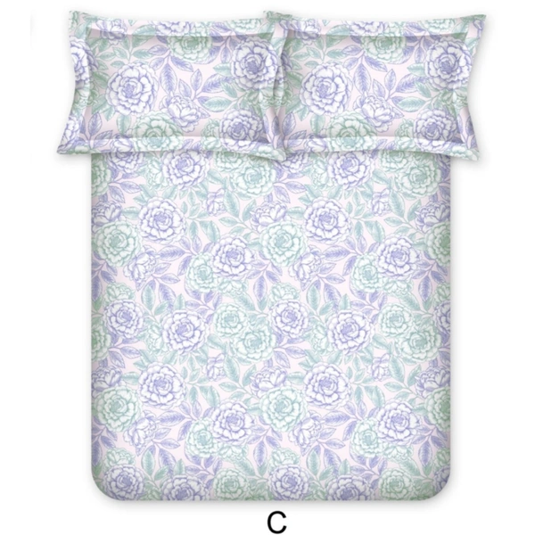 Bombay Dyeing King size Cotton Bedsheets - 2.74 M X 2.74 M, Design C