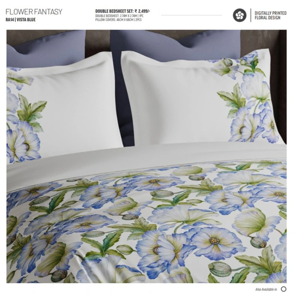 Ddecor King Size Bedsheet Double Bed Sheet - 2.74 M X 2.74 M