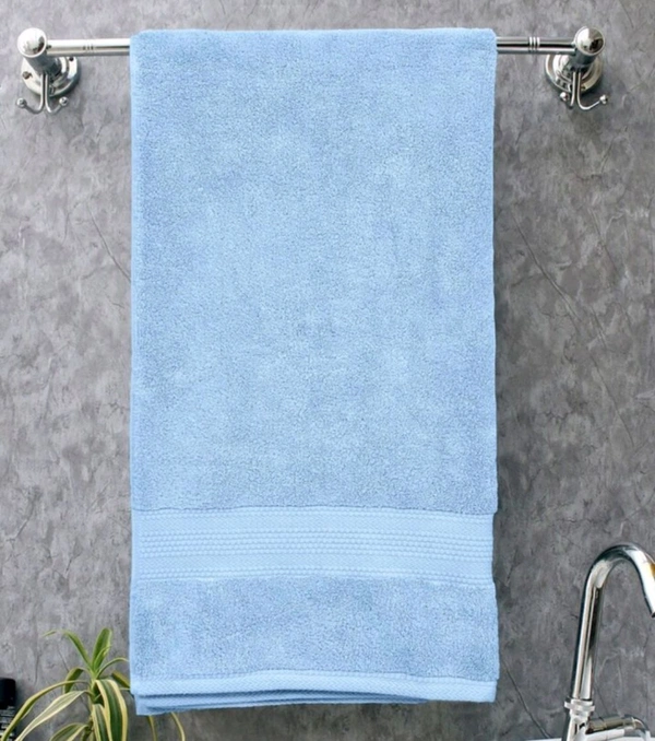 Bombay Dyeing Super Ultrx Towel Cotton Blue 650 Gsm Super Ultrx Bath Towel 75 Cm X 150 Cm - 75 Cm X 150 Cm