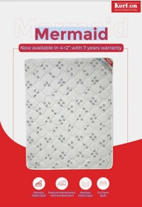 Kurlon Mermaid Mattress 6 Inch / 8 Inch Memory Foam Bonded Mattresses - 72 X 72, 6 Inch Thickness