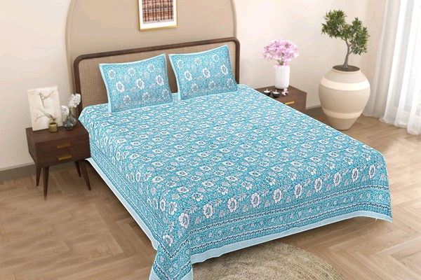 Jaipur King Size Bed Sheet Double bedsheet In Ahmedabad Shop Online 108 Inch X 108 Inch - 2.74 M X 2.74 M