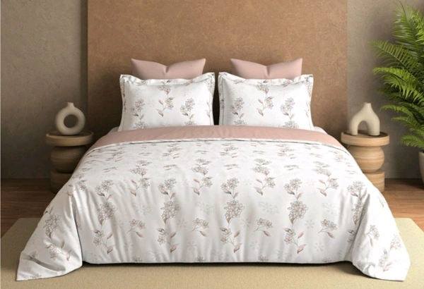 Super King Size Bedsheet 120 inch X 120 inch with 2 Pillow covers - 3.00 M X 3.00 M