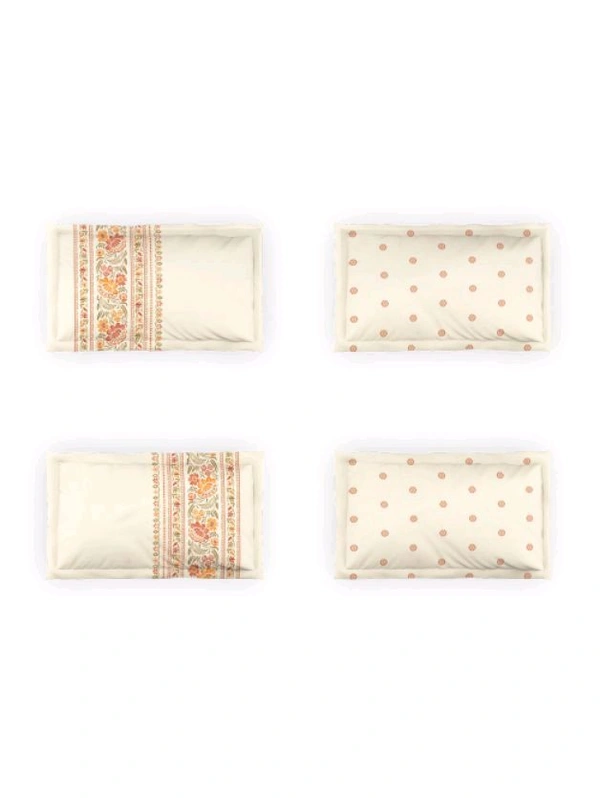 Ddecor Bedsheet King Size Double bed Sheet With 4 Pillow Covers - 2.74 M X 2.74 M