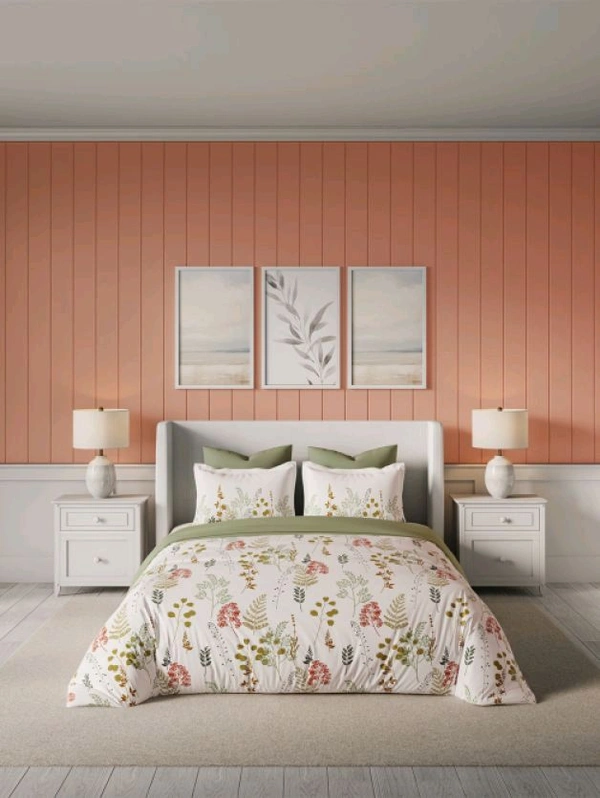 Ddecor double bed cotton bedsheets - 2.24 M X 2.54 M