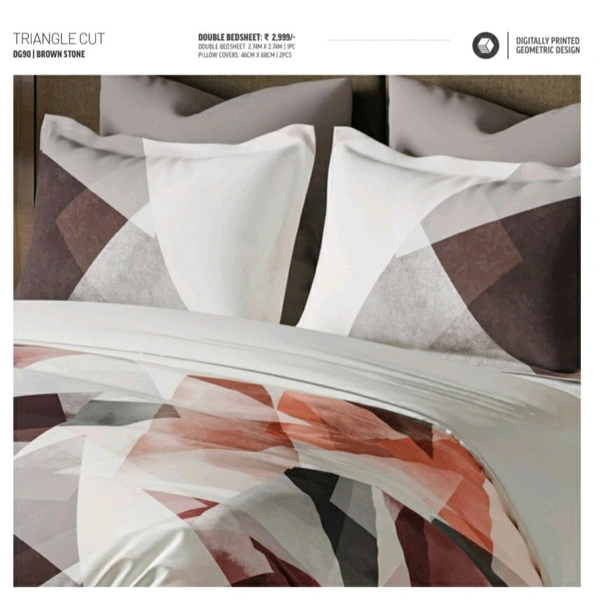 Ddecor King Size Cotton Bedsheets - 2.74 M X 2.74 M