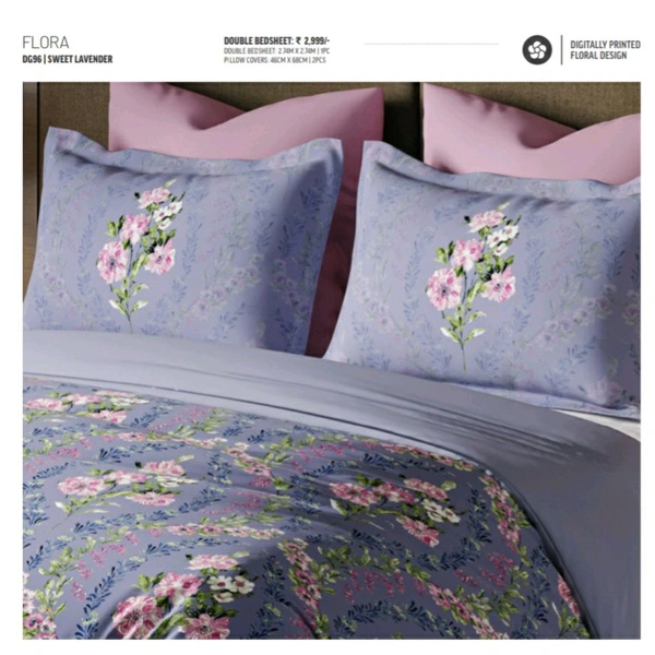 Ddecor King Size Cotton Bedsheets - 2.74 M X 2.74 M